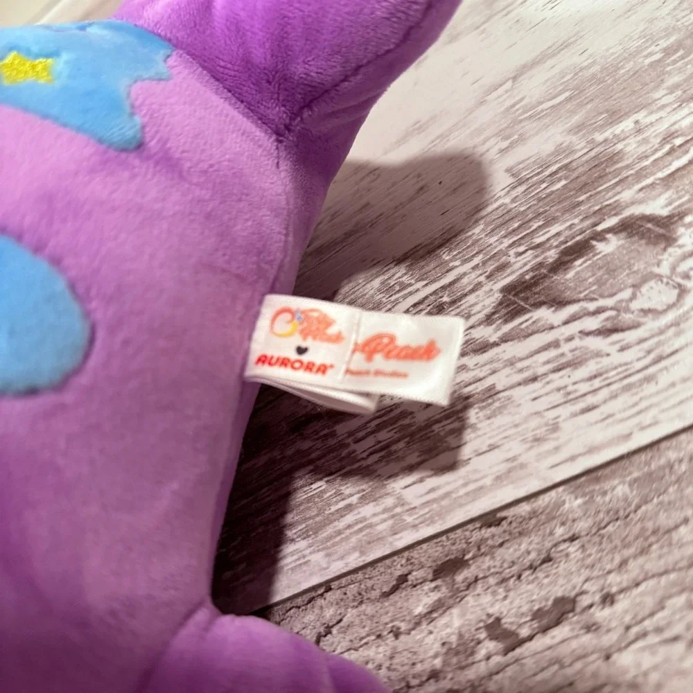 Tasty Peach Studios Aurora x Seaworld Purple Narwhal Ice Cream Cone‎ Star Plush